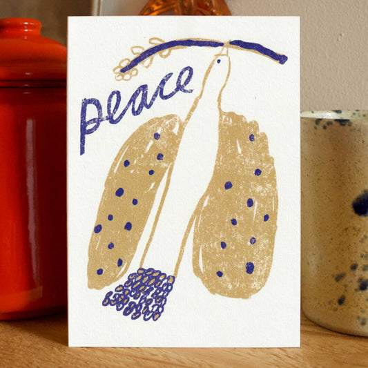 Peace Dove Christmas Card | Festive Winter Bird