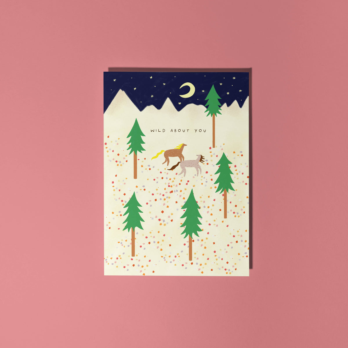 Wild About You Horse Greeting Card