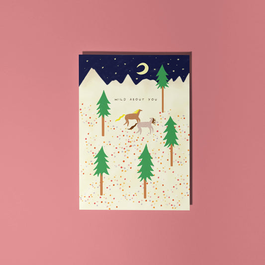 Wild About You Horse Greeting Card