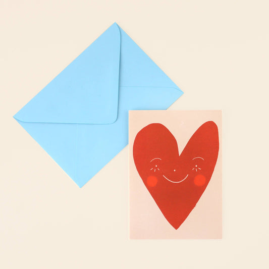 Wonky Heart Love Card | Anniversary | Valentine's Day
