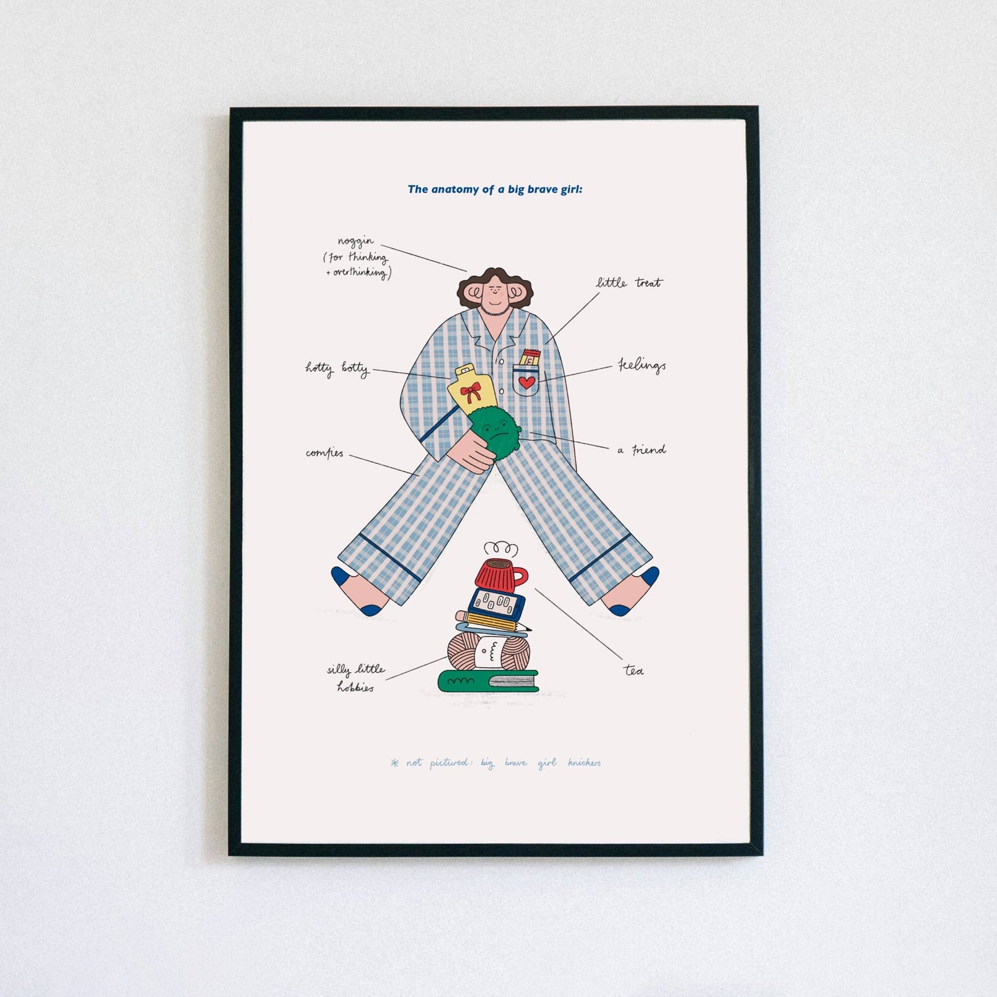 'Anatomy of a Big Brave Girl' Art Print