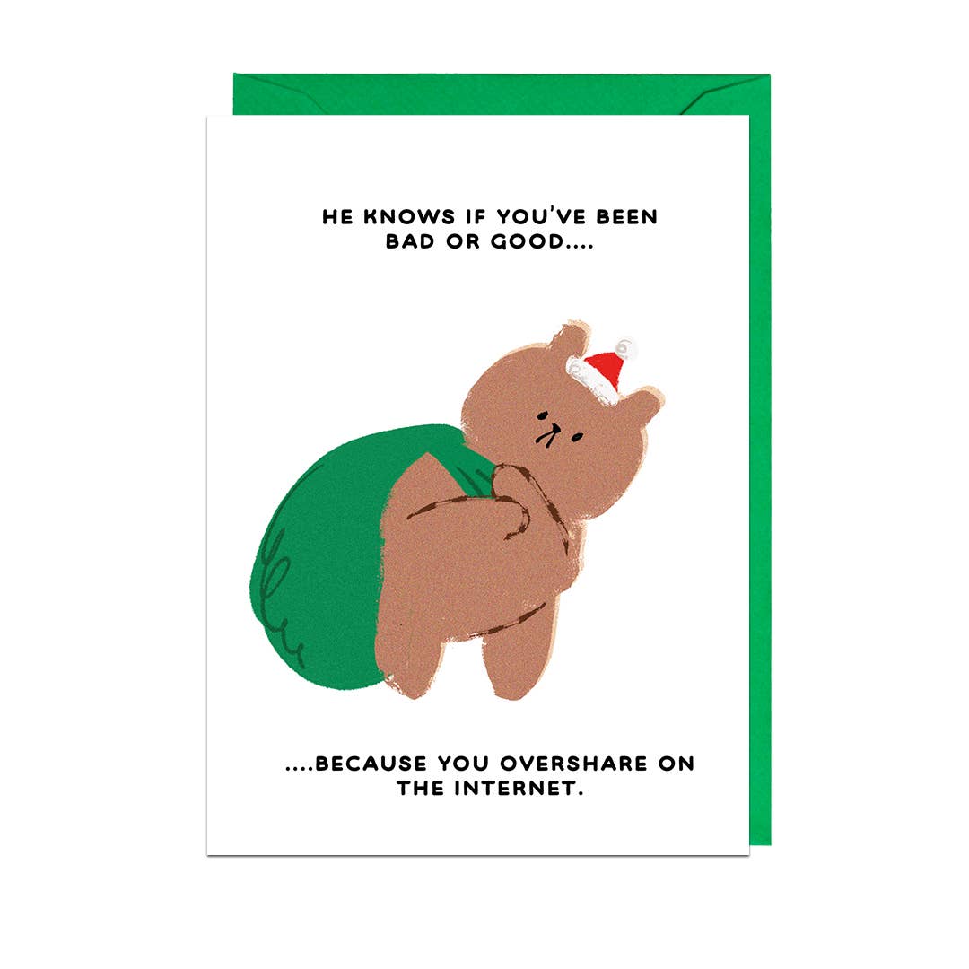 Overshare on the Internet Christmas Card