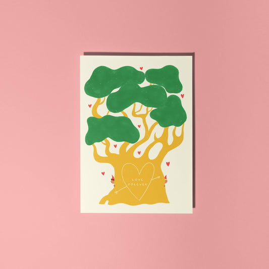 Love You Forever Oak Tree Greeting Card