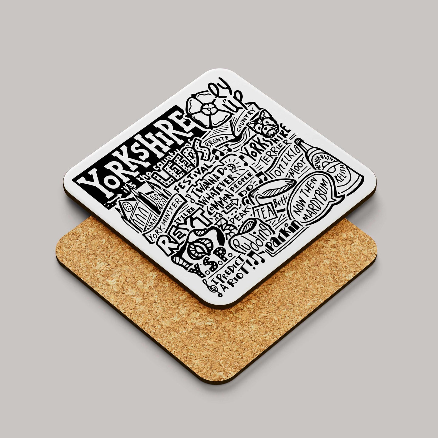 Yorkshire Landmarks Square Coaster