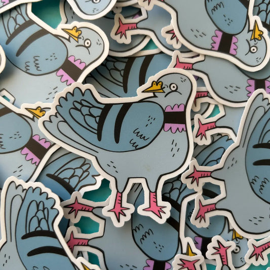 Pigeon Matte Vinyl Sticker