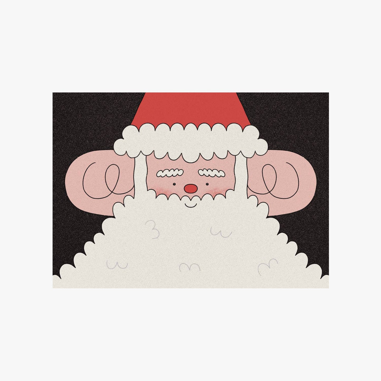 'Cute Santa' Christmas Card