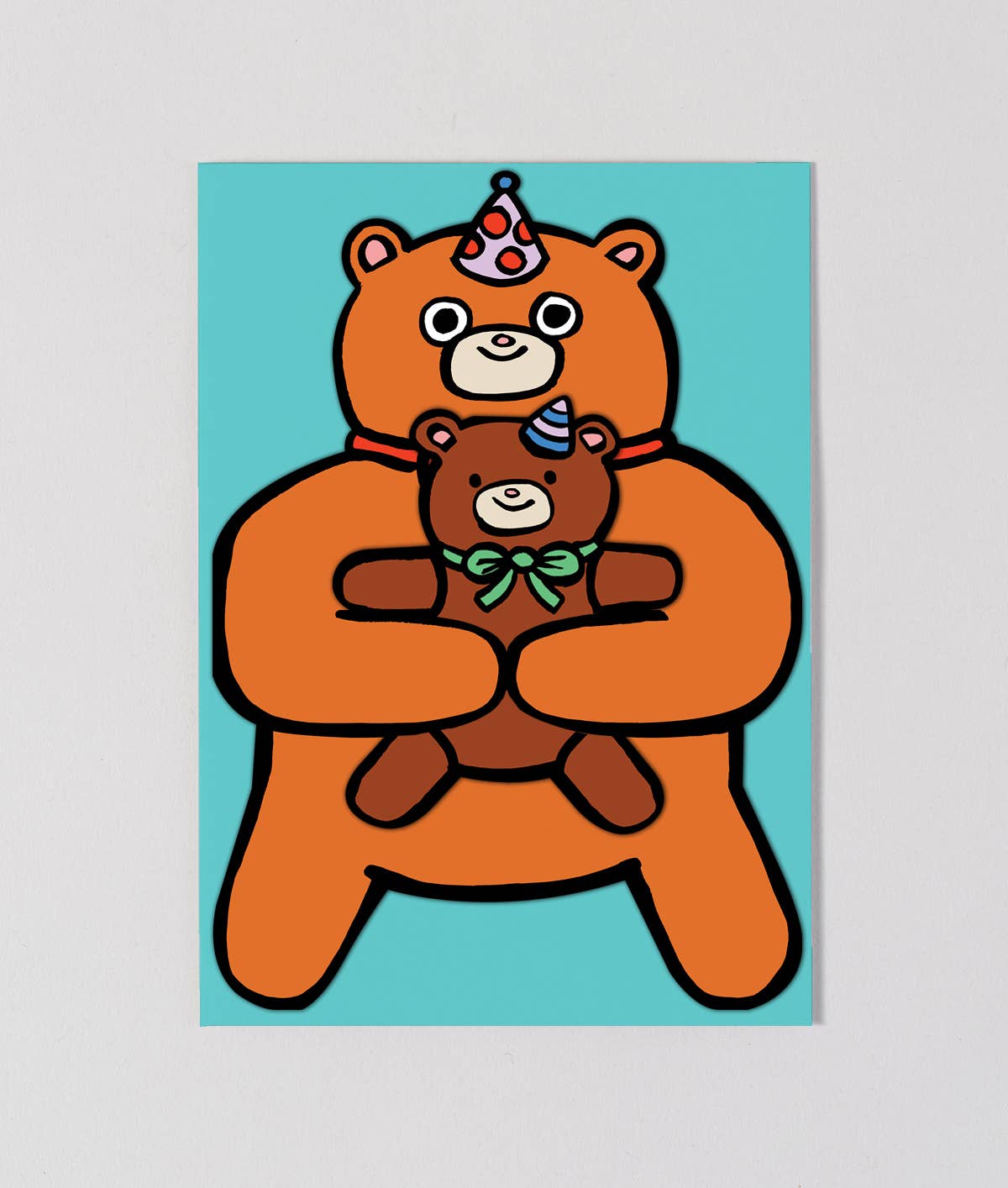 Bear With Mini Greeting Card