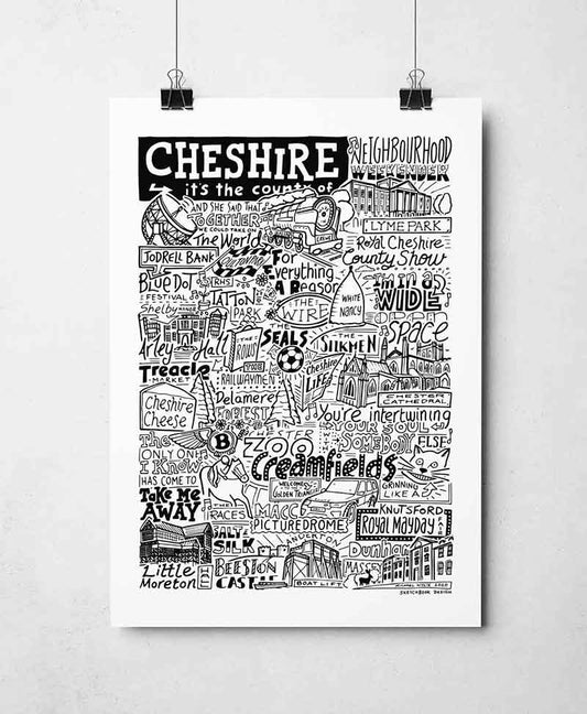 Cheshire Landmarks It's The Place Of Art Print