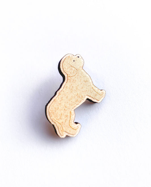 Cockapoo Wooden Pin - Responsibly Sourced