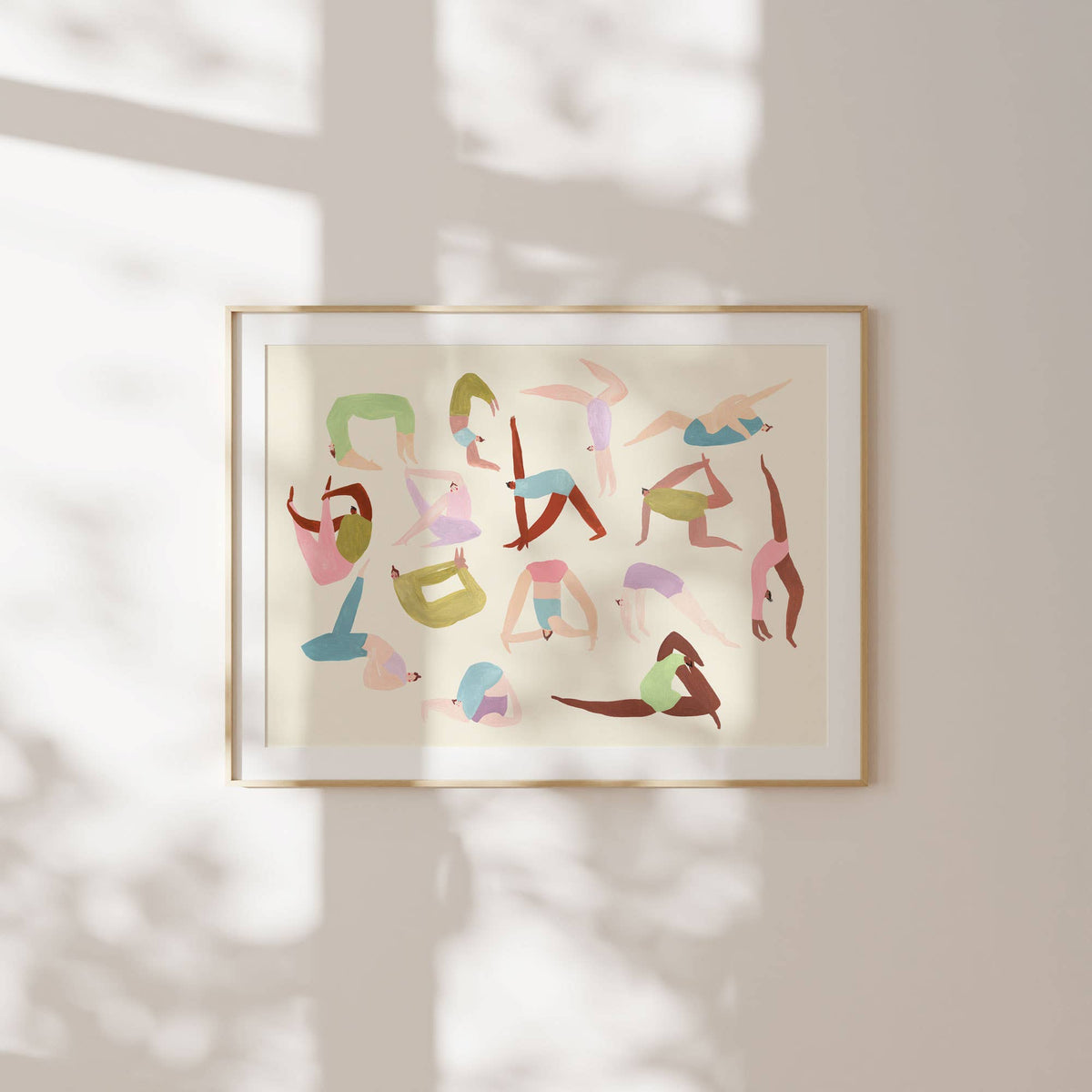 Yoga Ladies A3 Art Print