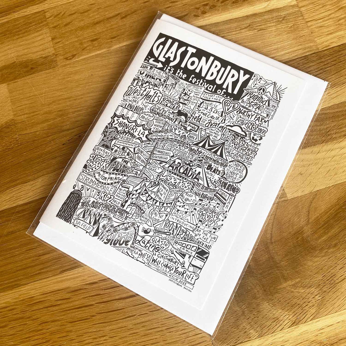 Yorkshire Landmarks Illustration Greetings Card