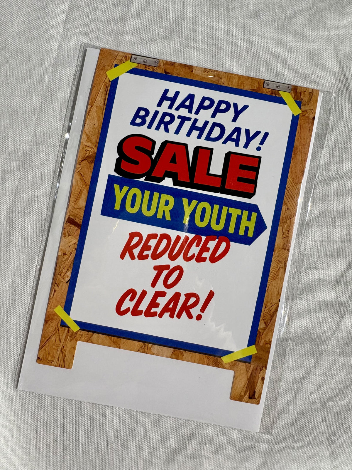 Happy Birthday Sale Sign Greeting Card