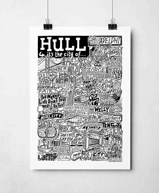 Hull Landmarks It's The City Of Art Print
