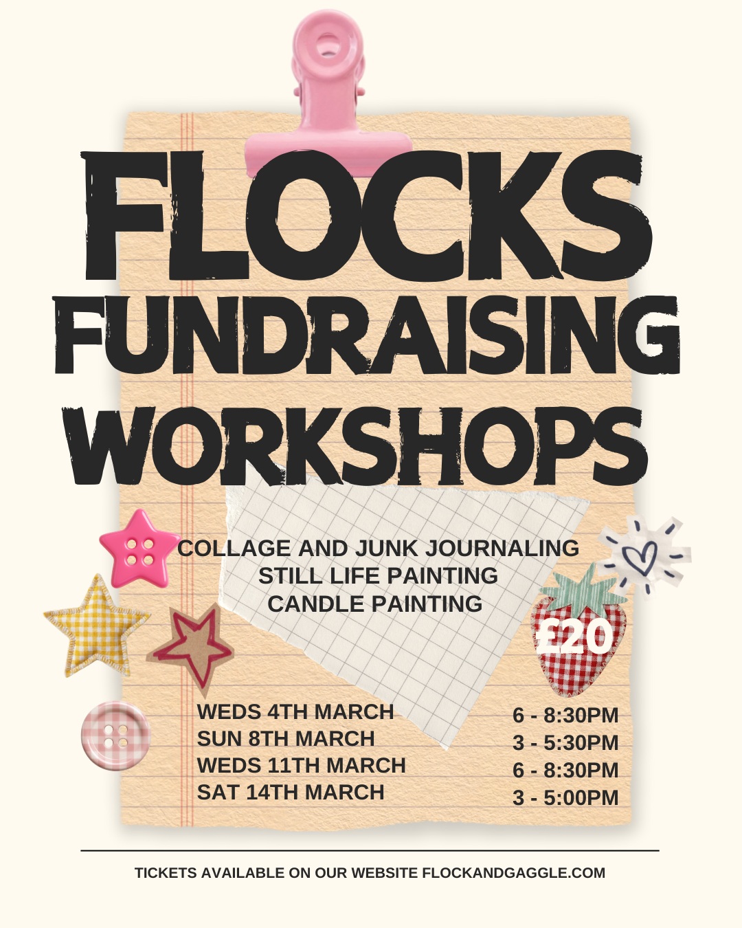 Flocks fundraising workshops