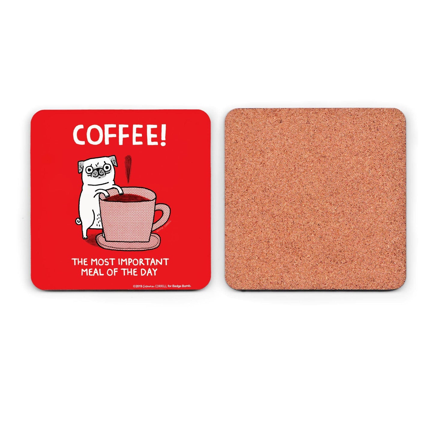 Coffee Pug Coaster