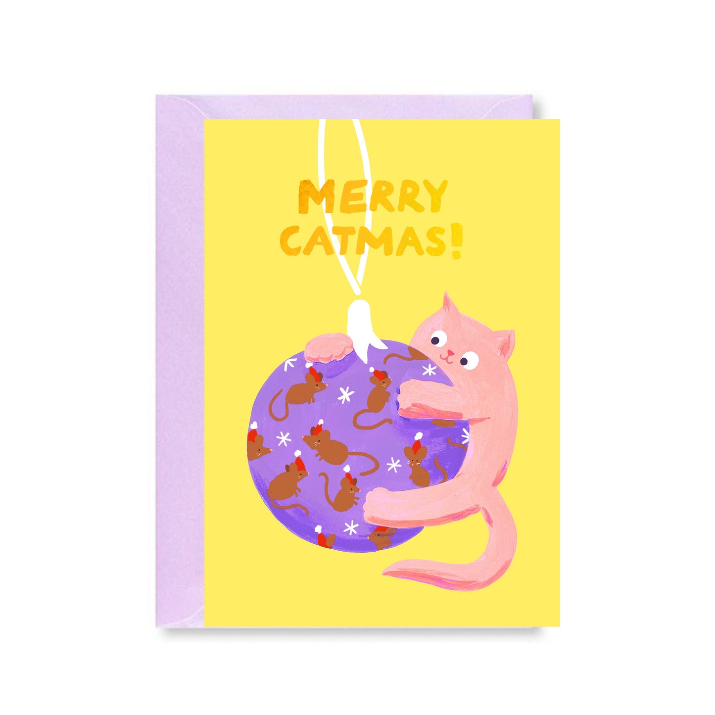 Merry Catmas Christmas Card
