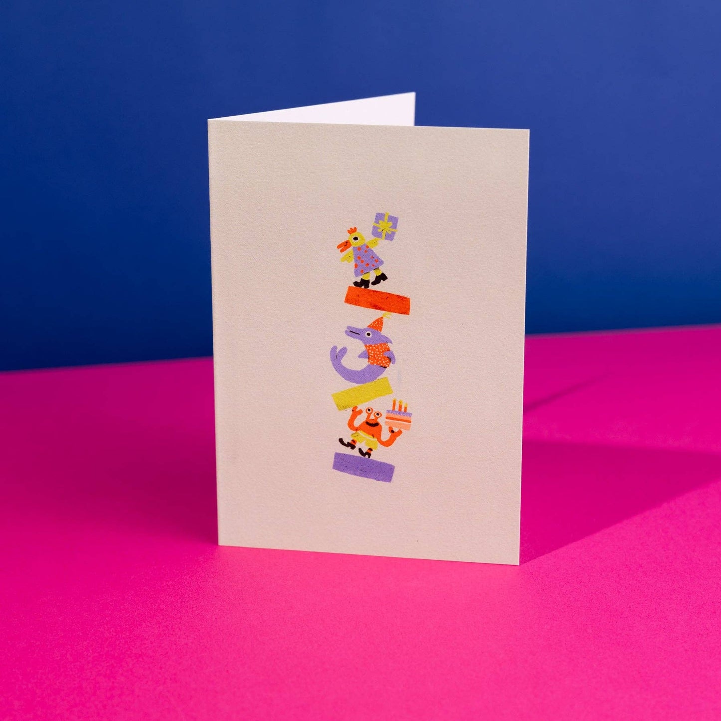 Animal Shapes Greetings Card