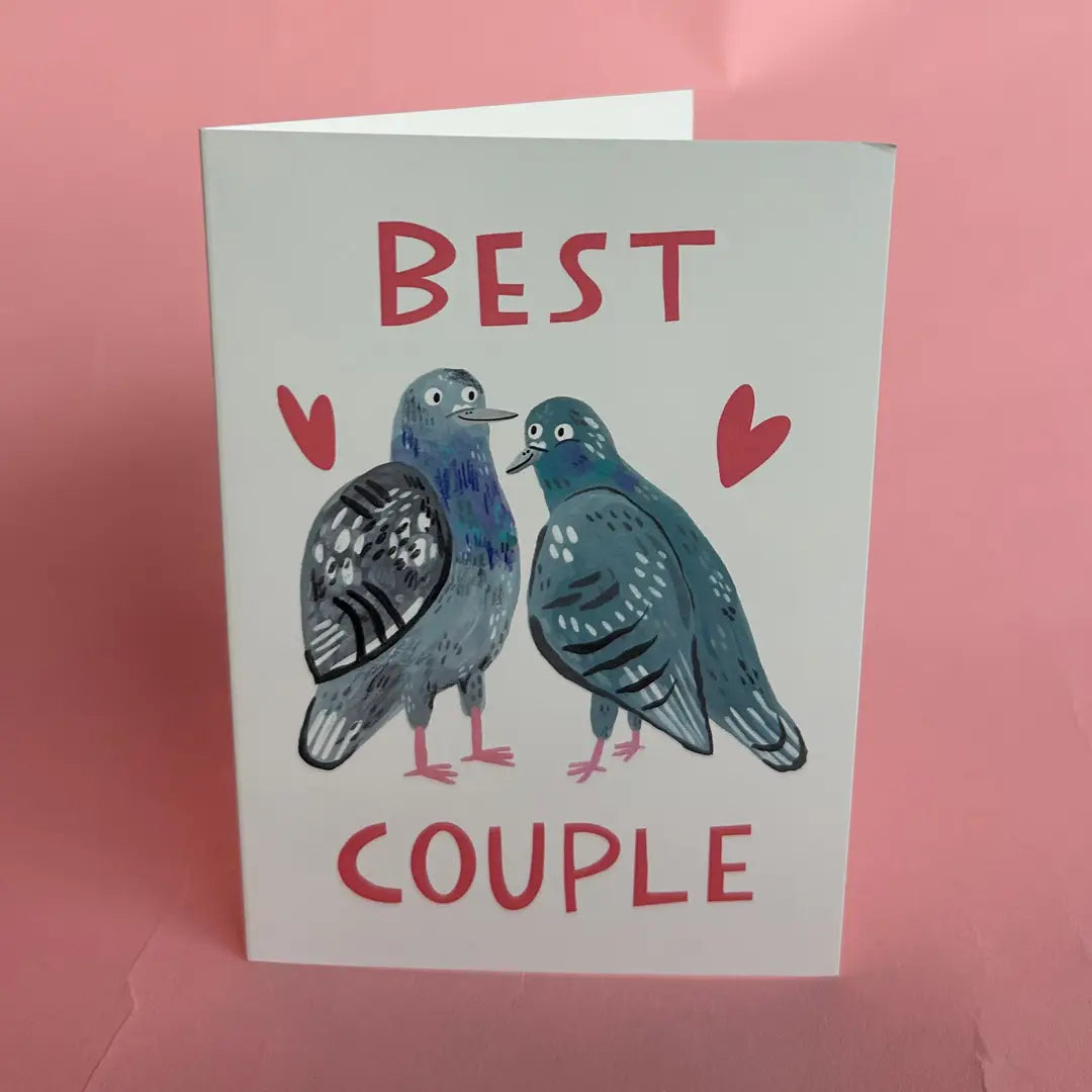 Best Couple Pigeon Greeting Card