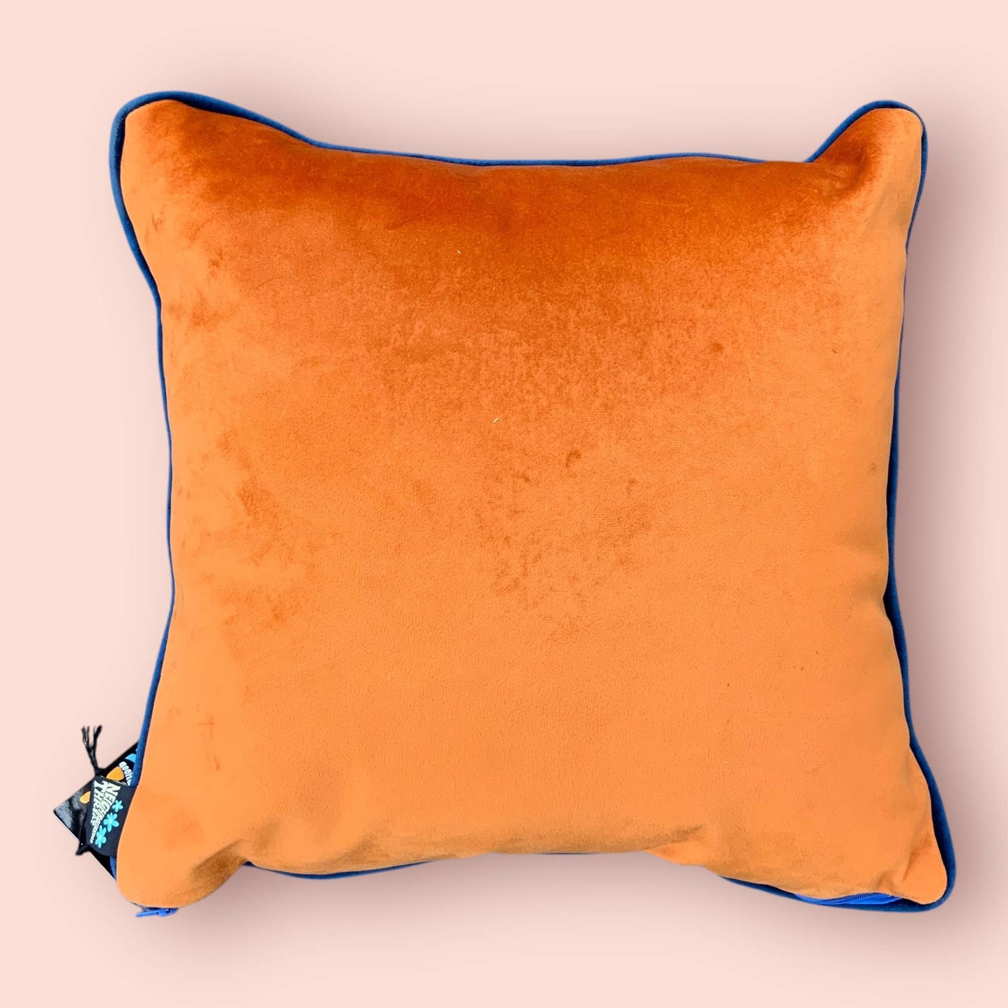 Seahorse Cushion Cover - Pink/Blue