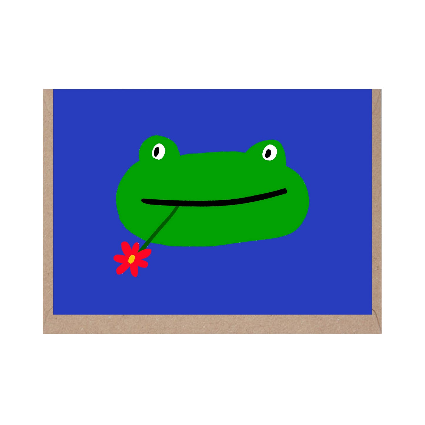 Frog Face Greeting Card