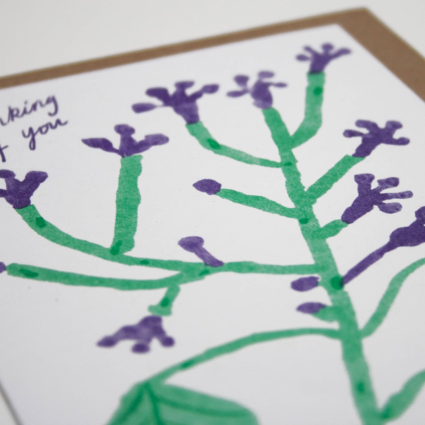 'Thinking of You' Card | Risograph Printed | Sympathy Card