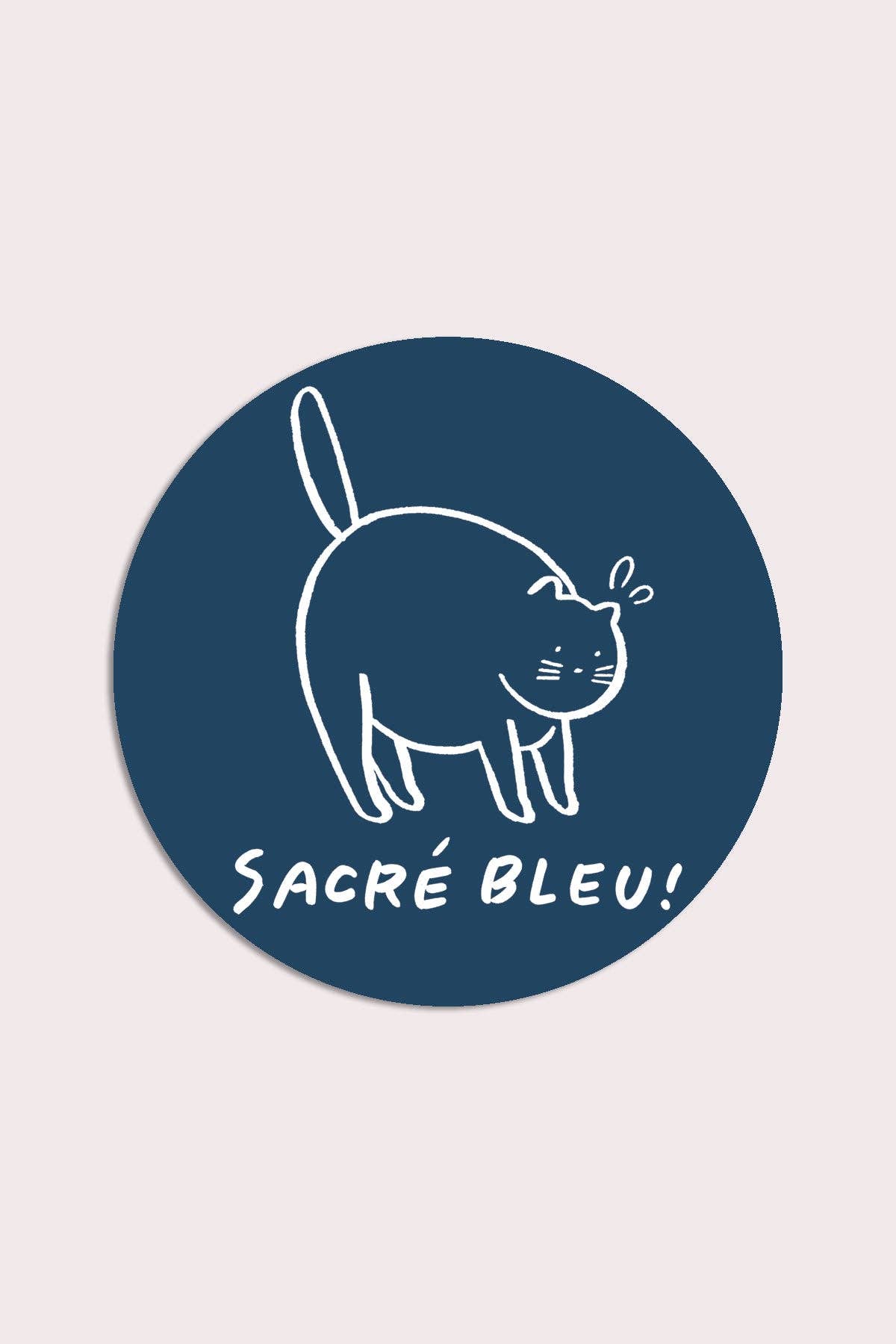 Sacré Bleu Sticker | Waterproof Vinyl Sticker