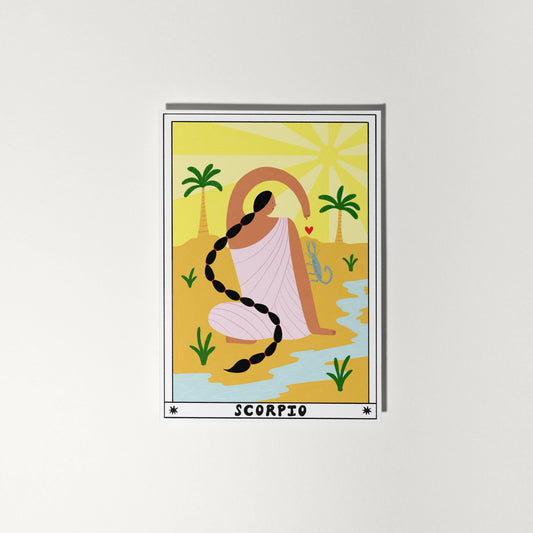 Tarot Scorpio Birthday Card | Horoscope | Zodiac Card
