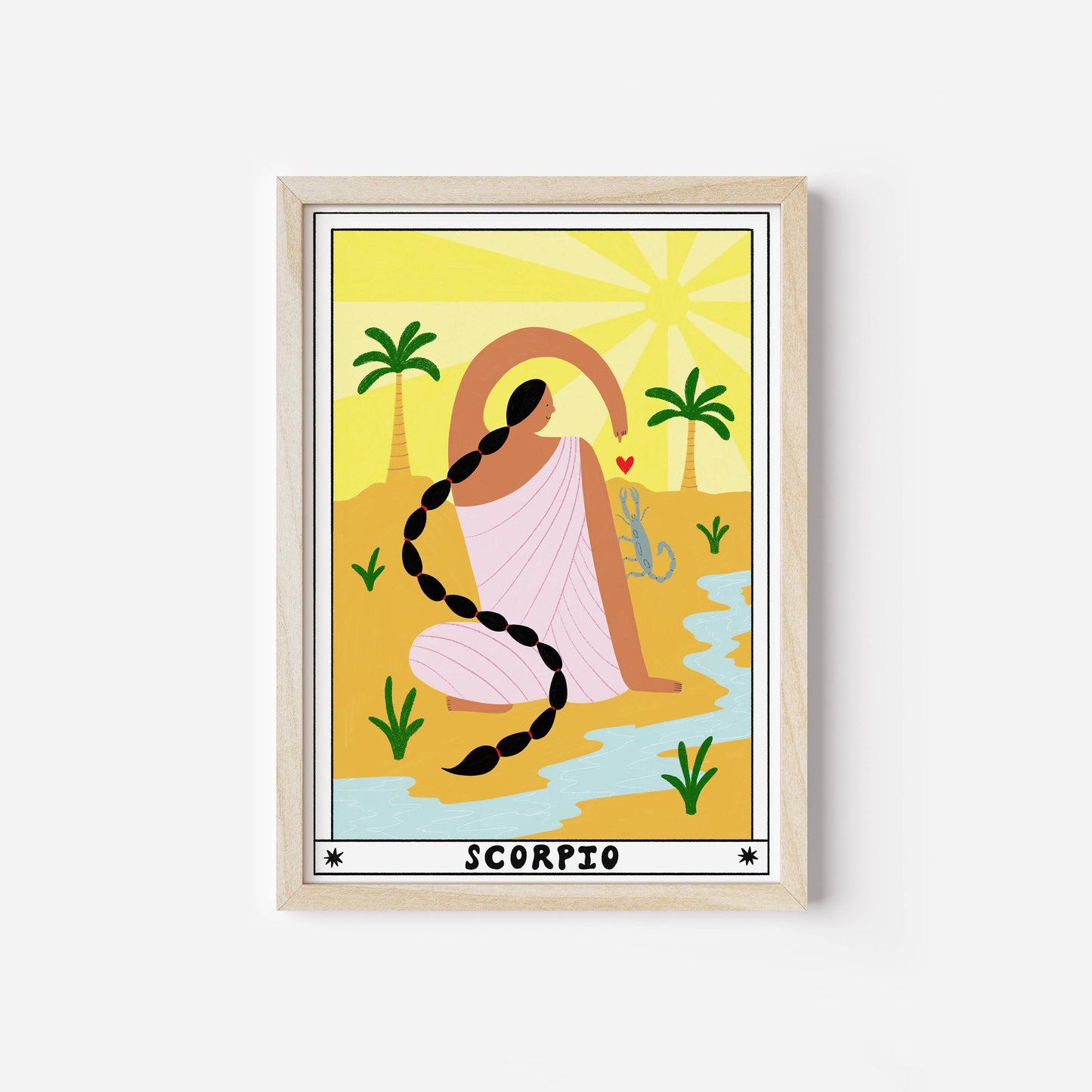 Tarot Scorpio Horoscope A4 Art Print