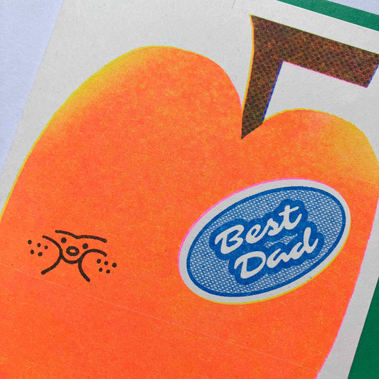 Best Dad - A6 Riso Greetings Card