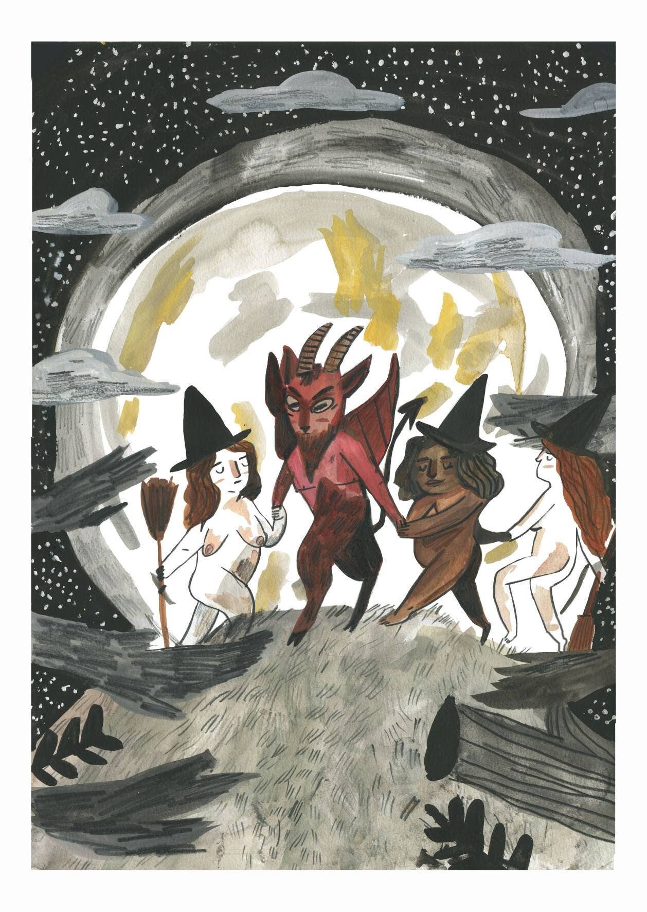 The Magic Circle Postcard by Dick Vincent DV18