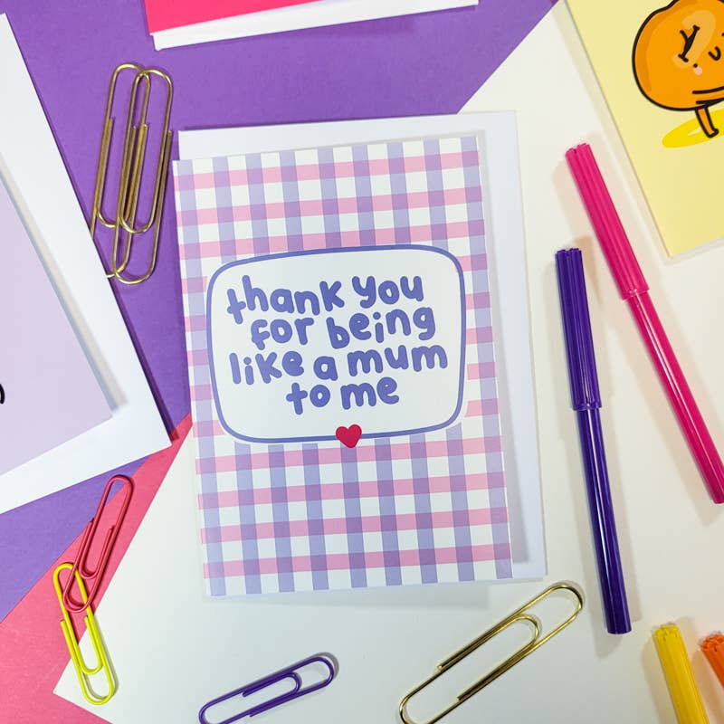 Thank You For Being Like A Mum To Me Card