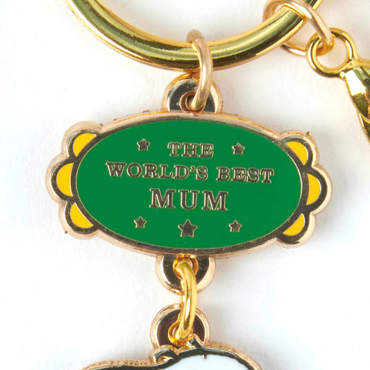 World's Best Mum Peanuts Keyring