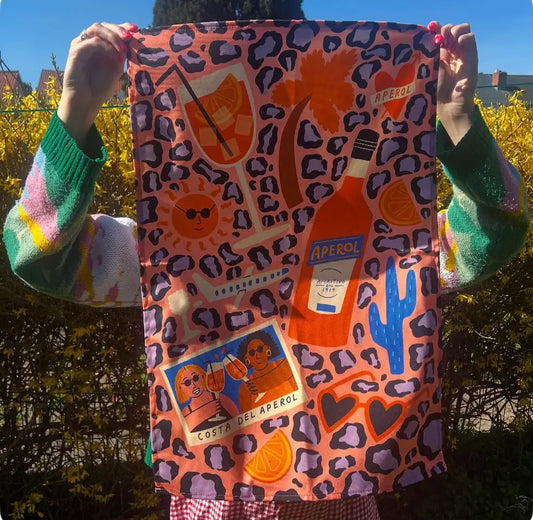 Costa del Aperol Tea Towel