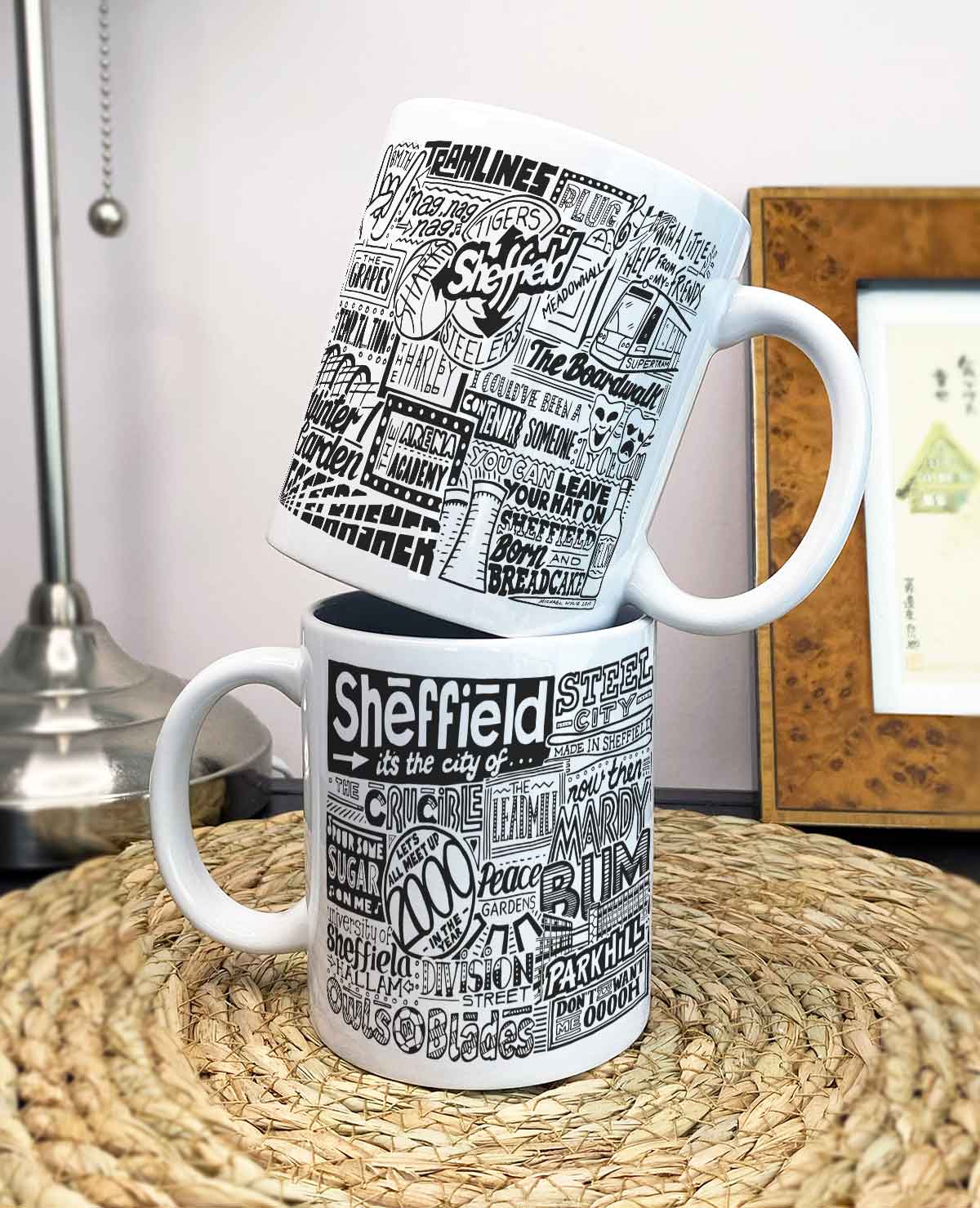 Sheffield Landmarks Illustration Mug