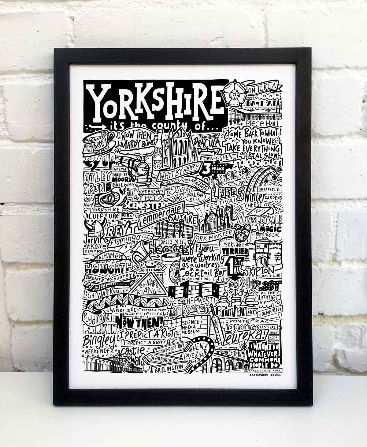 Yorkshire Landmarks It's The Place Of Art Print