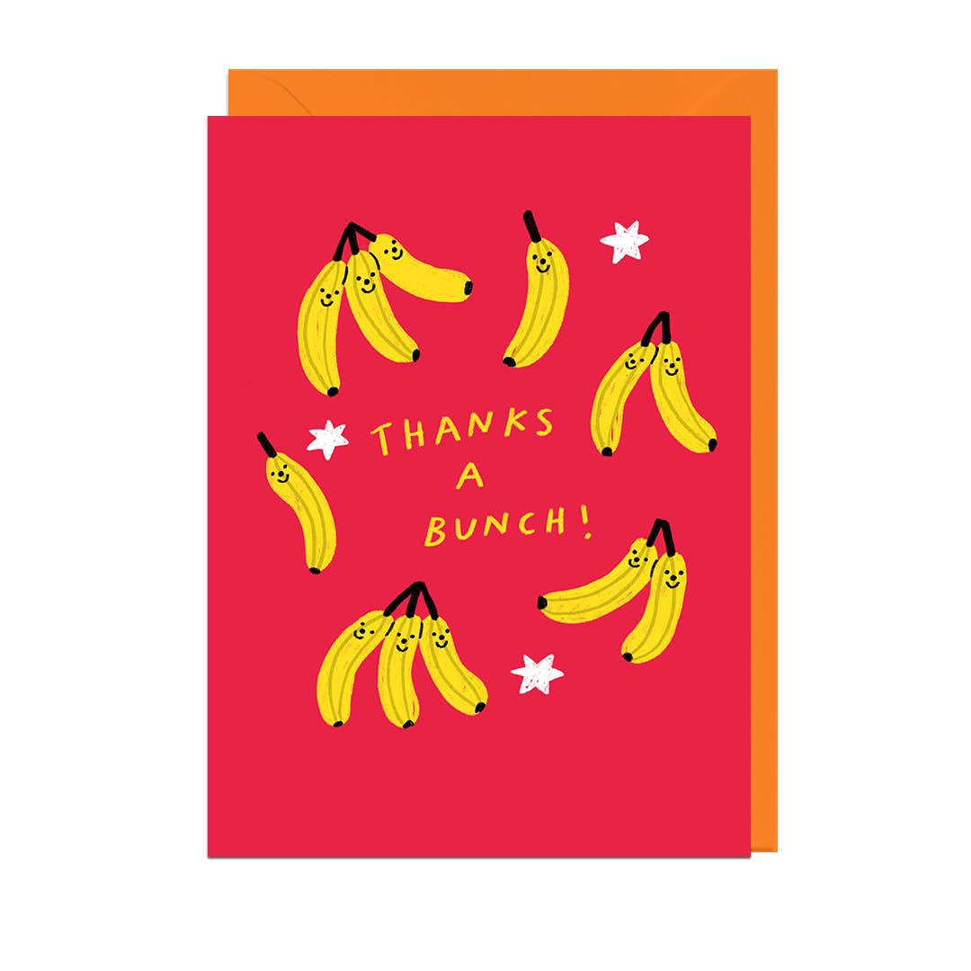 THANKS A BUNCH, ORANGE ENVELOPE Card