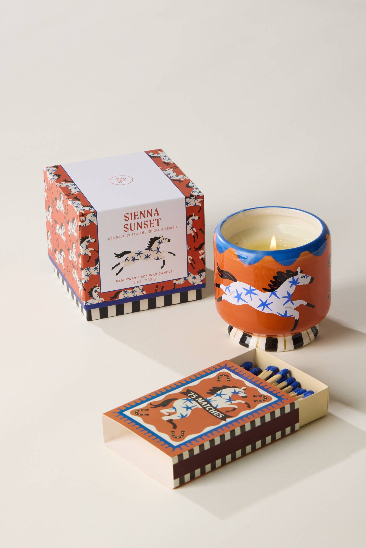 Horse Ceramic Candle - Seinna Sunset