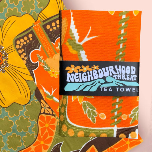 Retro Cowboy Boot Tea Towel