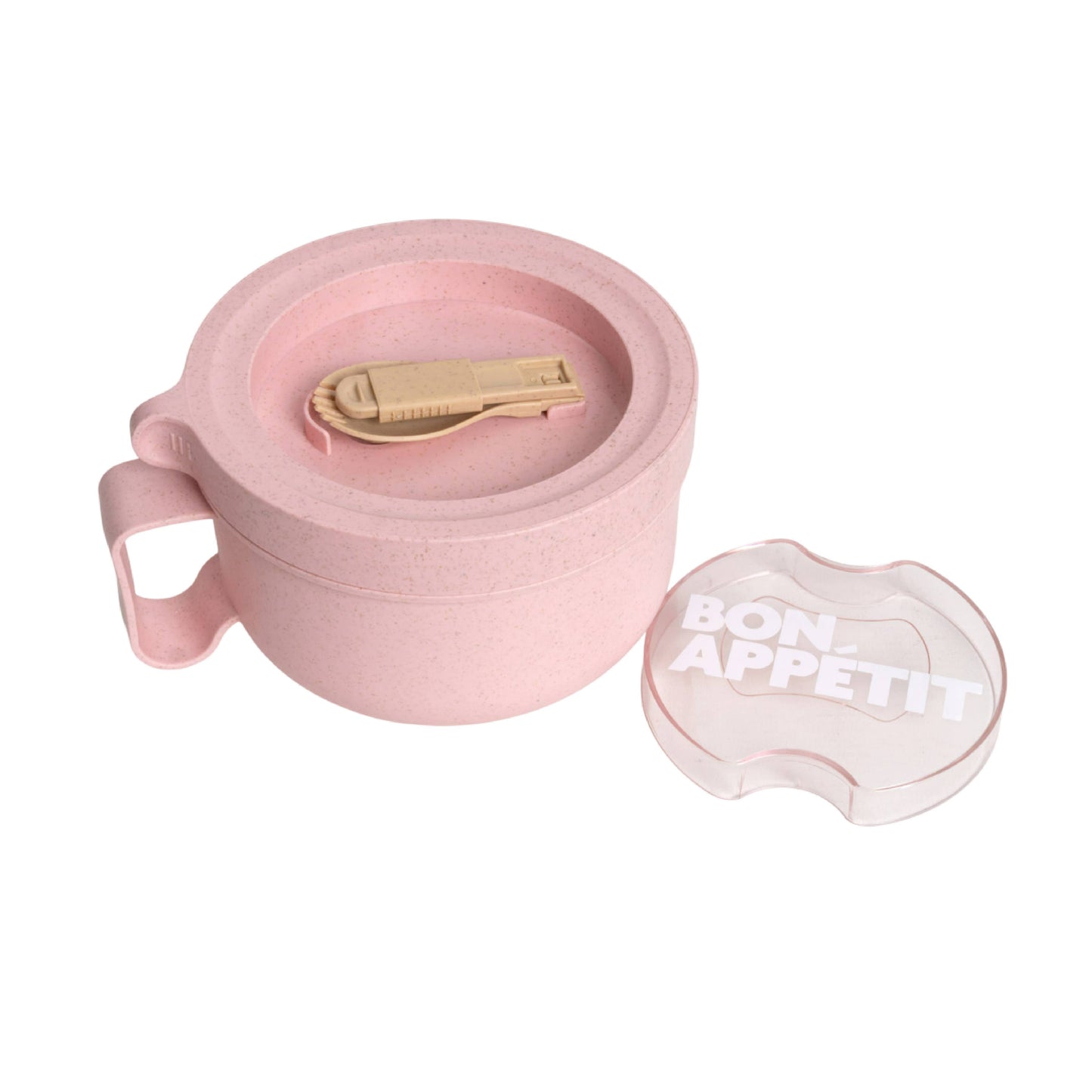 Bon Appetit Lunch Box Round Pink