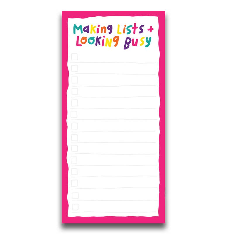 Making Lists & Looking Busy - Notepad