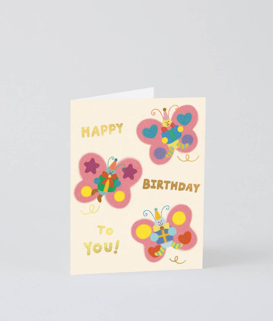 Happy Birthday To You Butterflies Greeting Card