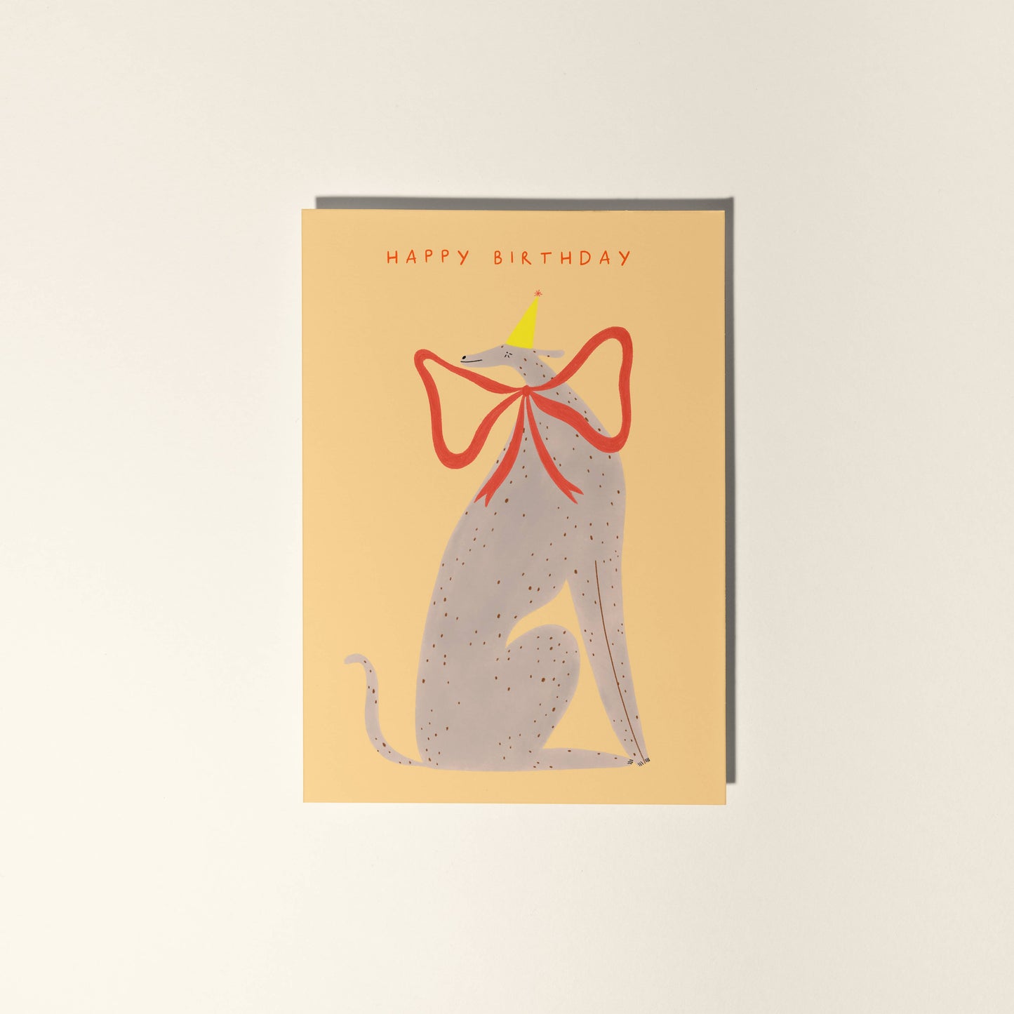 Happy Birthday Whippet Greeting Card