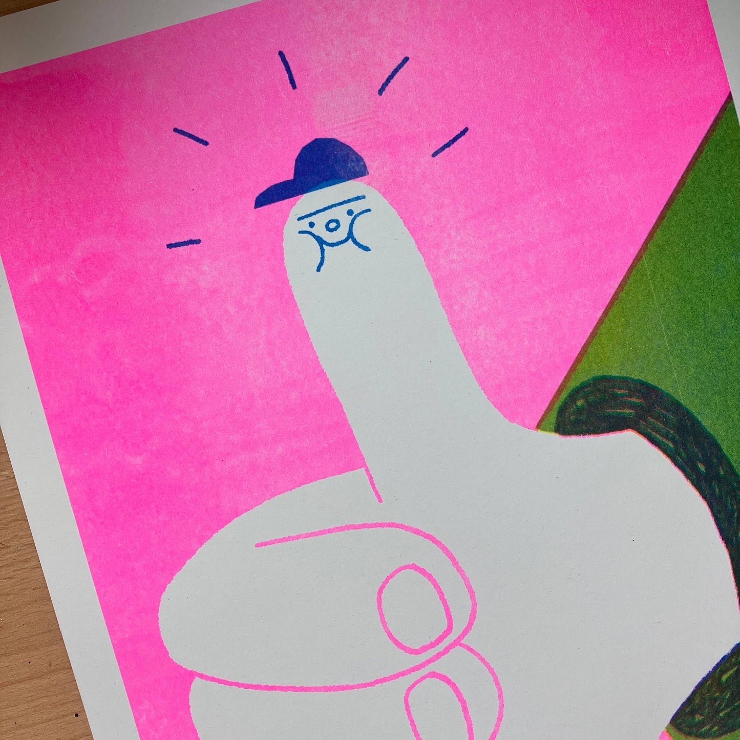 Thumbs Up - A3 Riso Print
