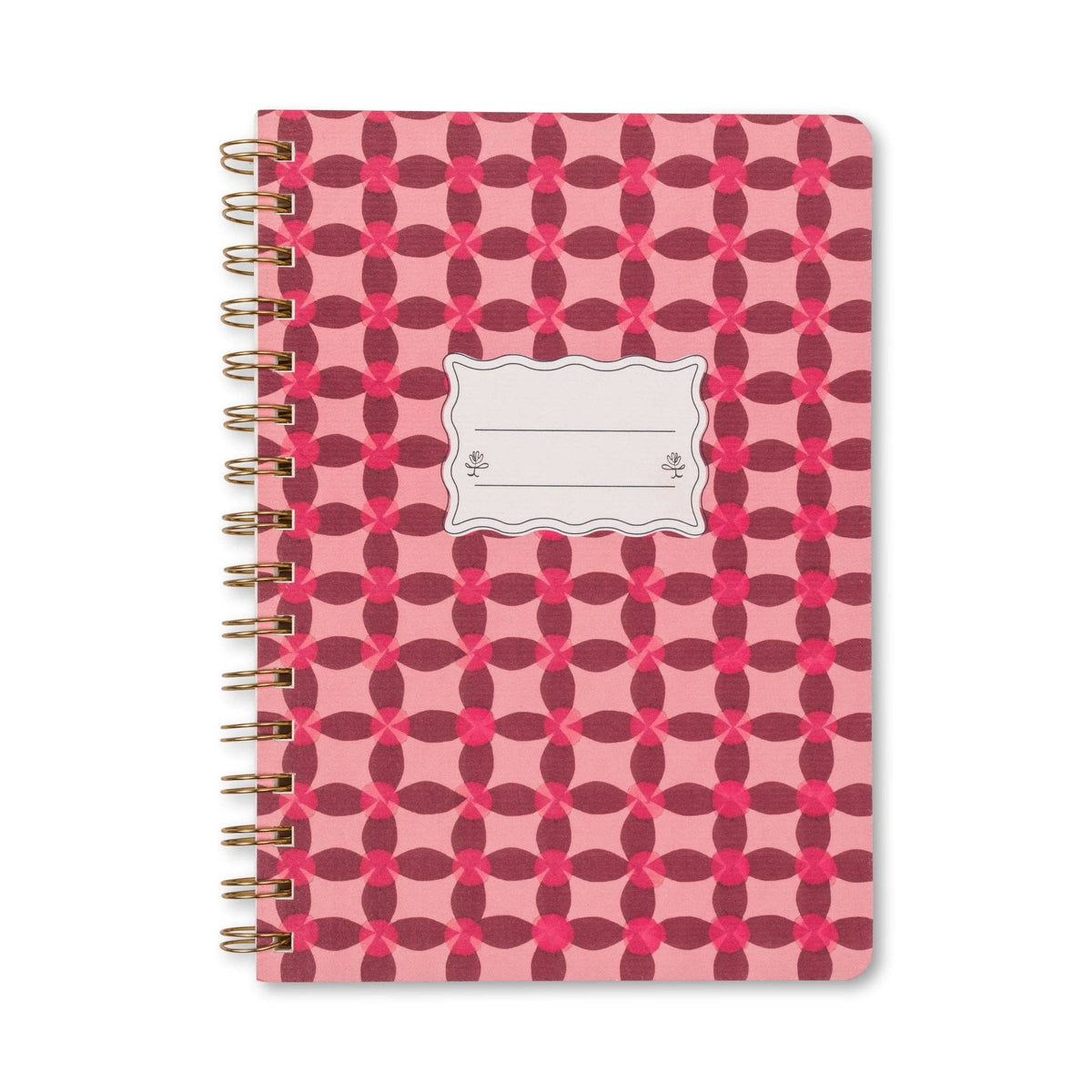 A5 Twin Wire Notebook - Pinwheel Pink