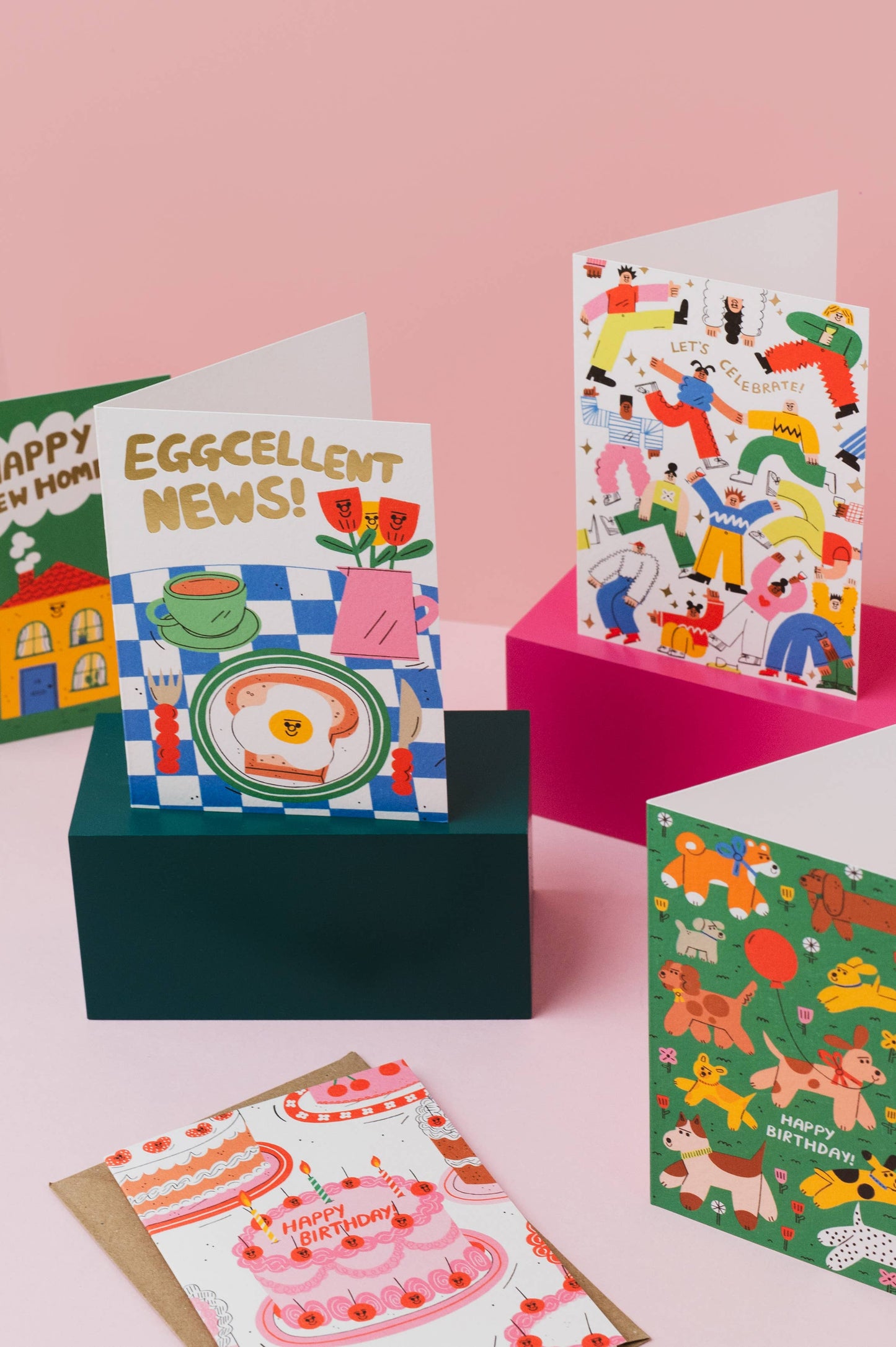 Eggcellent News Greeting Card