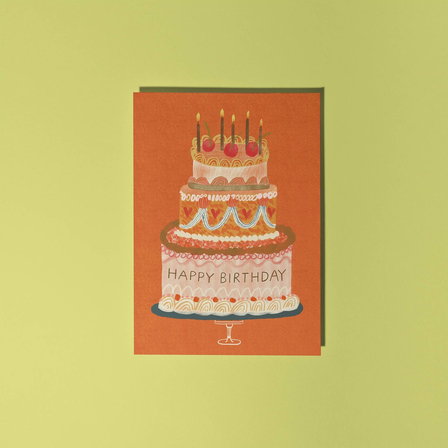 Happy Birthday | Big Birthday Cake | Greeting Card