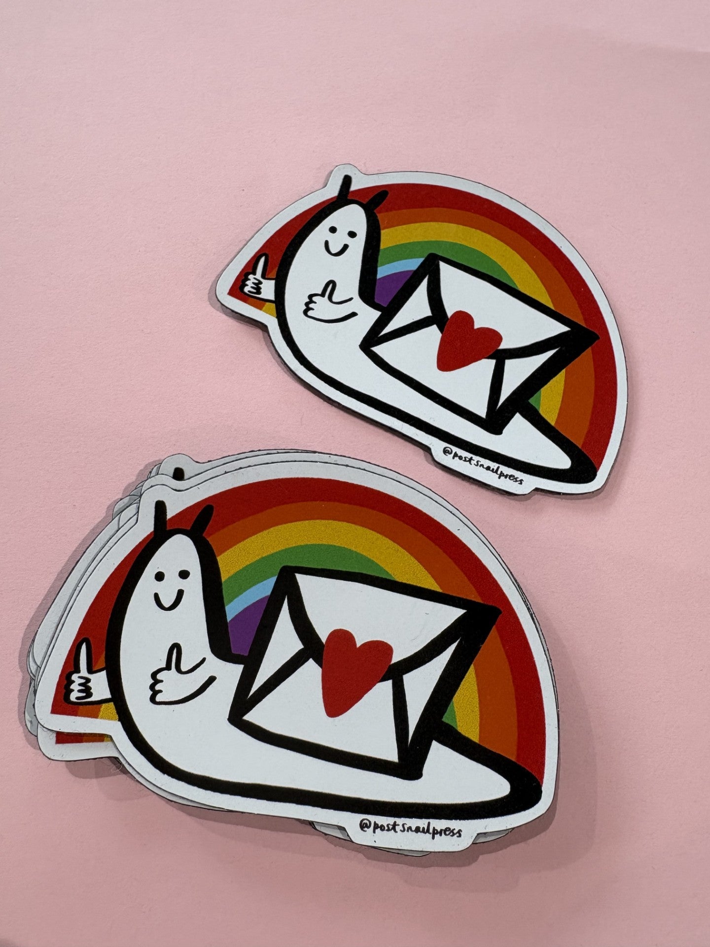 Snail Mail Rainbow Magnet