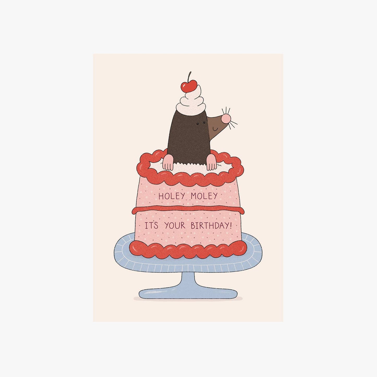 'Holey Moley It's Your Birthday' Greetings Card