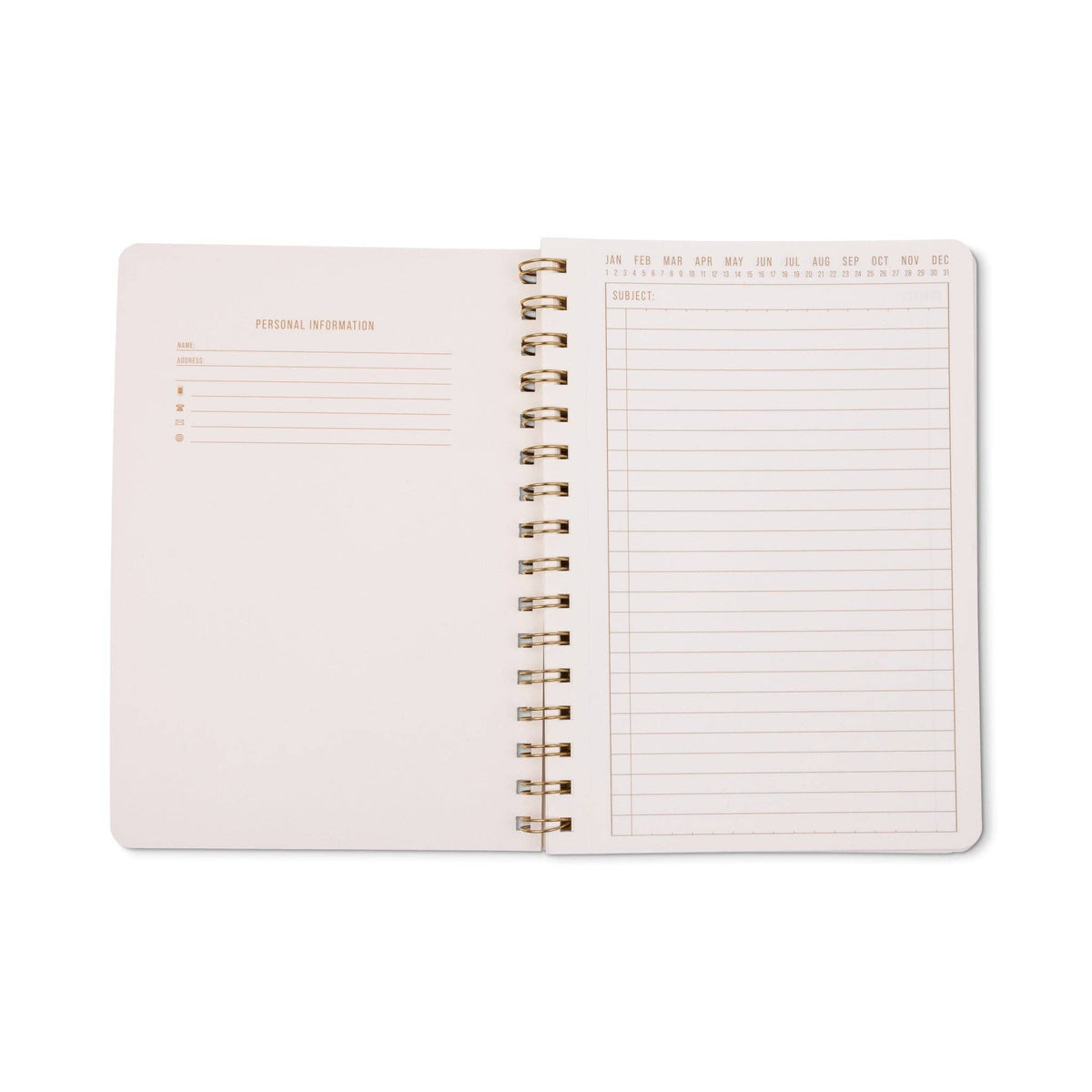 A5 Twin Wire Notebook - Pinwheel Pink