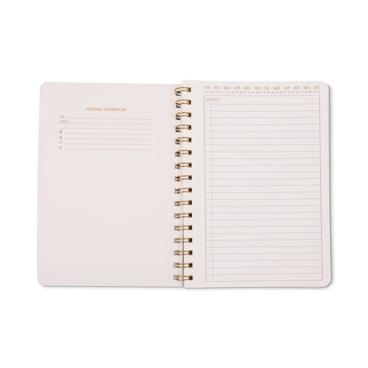 A5 Twin Wire Notebook - Pinwheel Pink